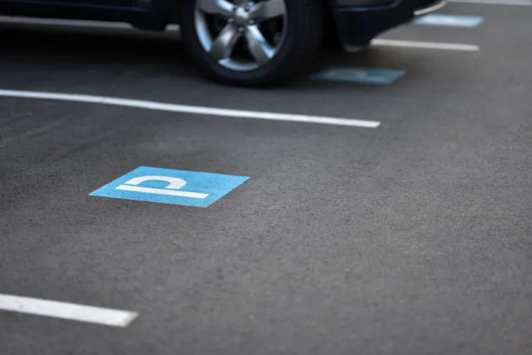 empty parking lot spot