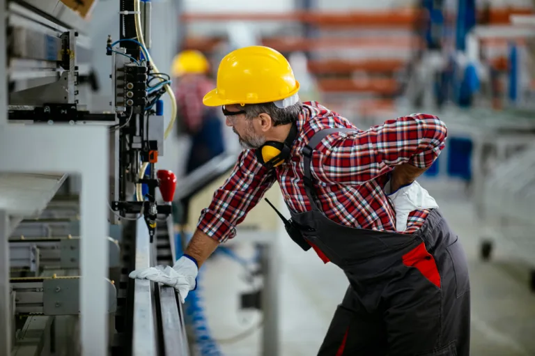 man with workplace injury