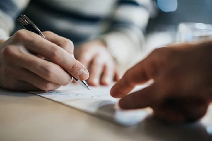 Person filing personal injury claim with attorney