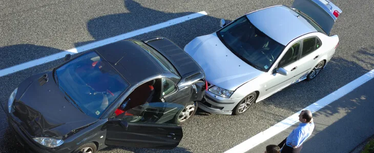 car accident on the highway